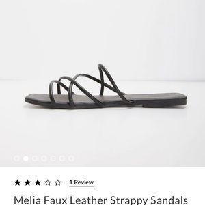 Melissa Faux Leather Strappy Sandals